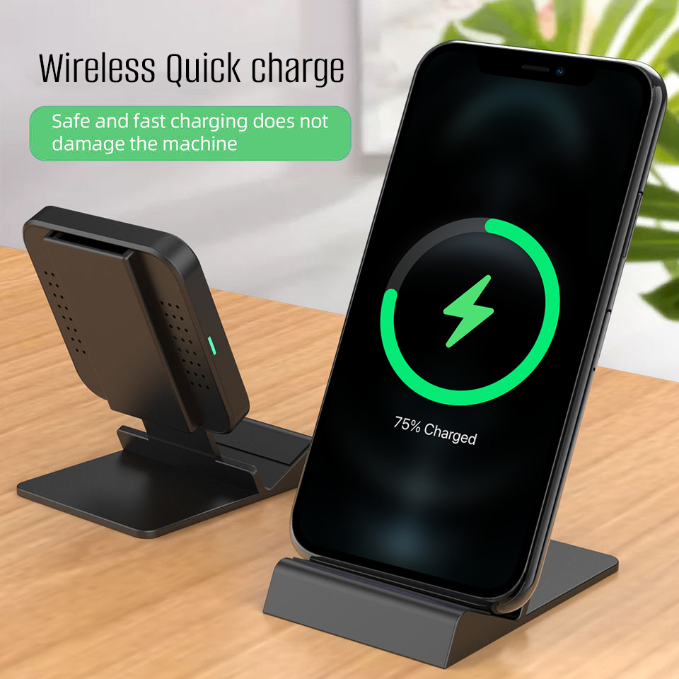 Support de charge sans fil Qi 2 en 1 détachable et flexible