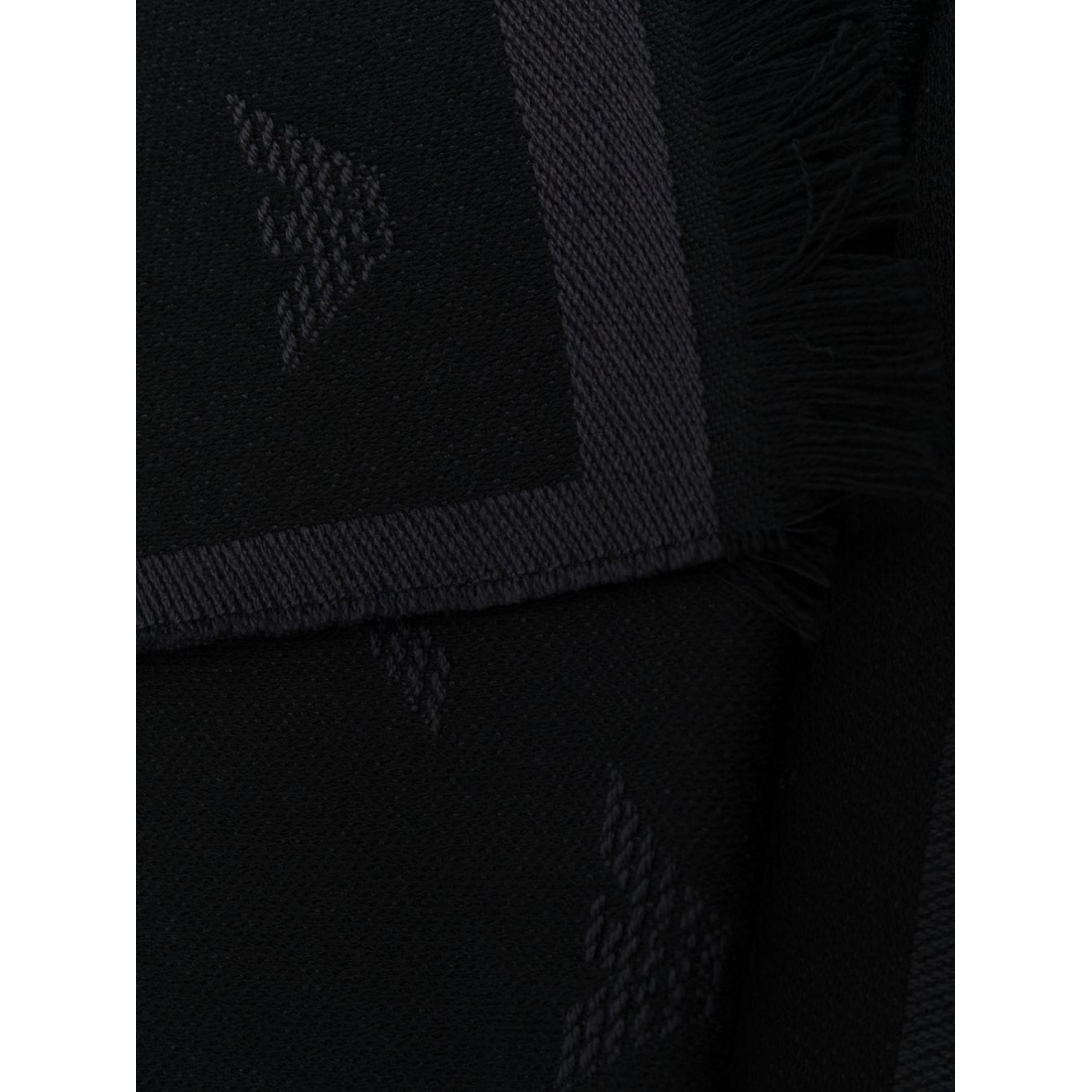 'Logo Embroidered' Wollschal für Herren