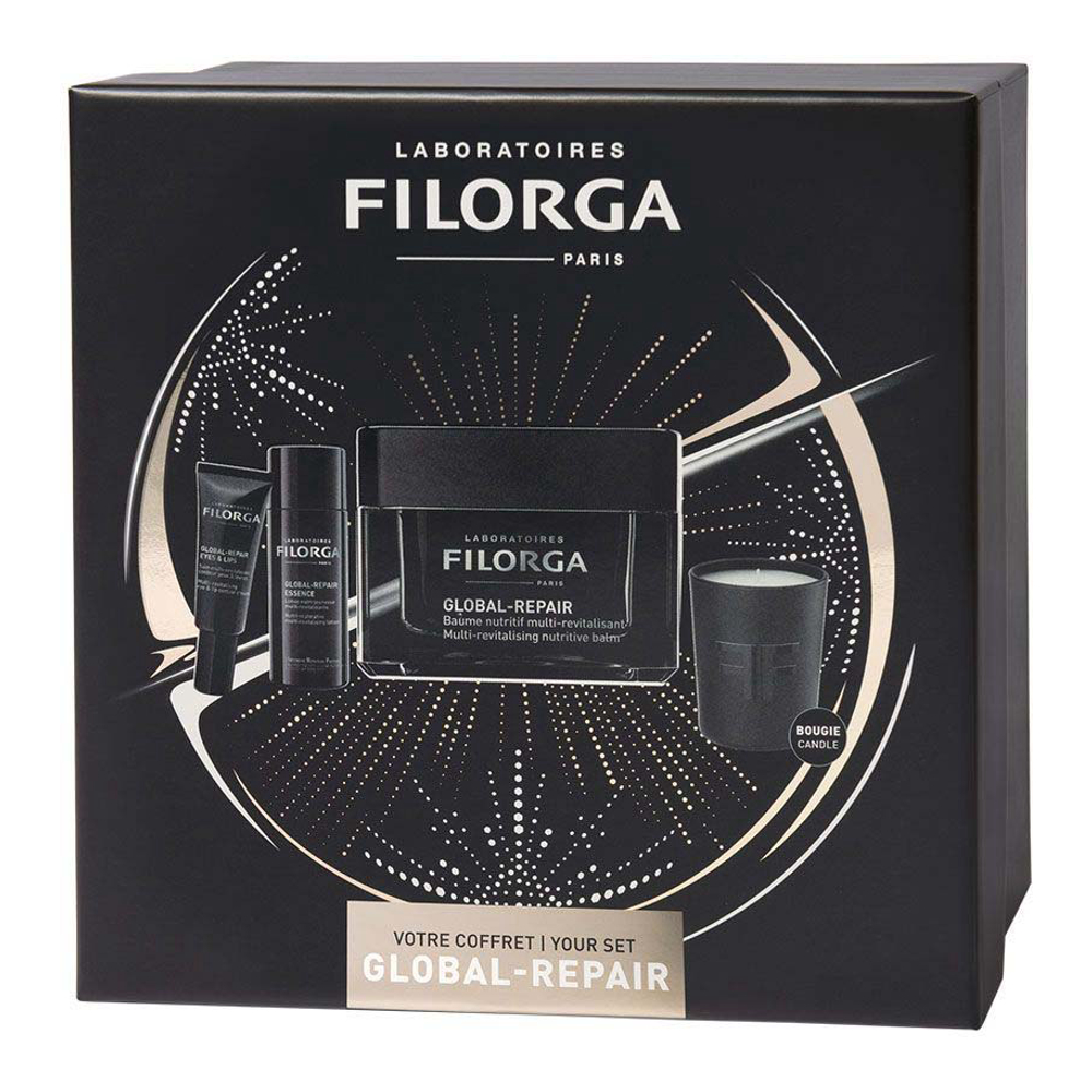 Coffret de soins de la peau 'Global Repair Baume Nutritif Multi-Revitalisant' - 4 Pièces