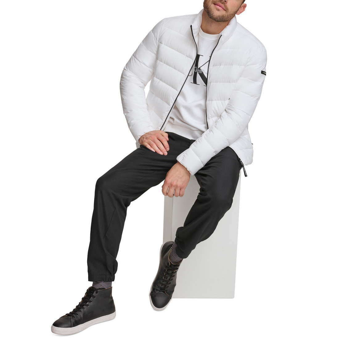 'Quilted Infinite Stretch Water-Resistant' Pufferjacke für Herren