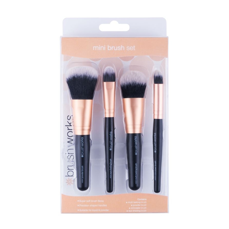 Set de pinceaux de maquillage 'Mini' - 4 Pièces