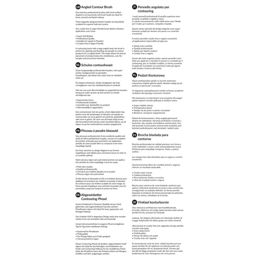 Pinceau de maquillage 'HD Angled Contour'