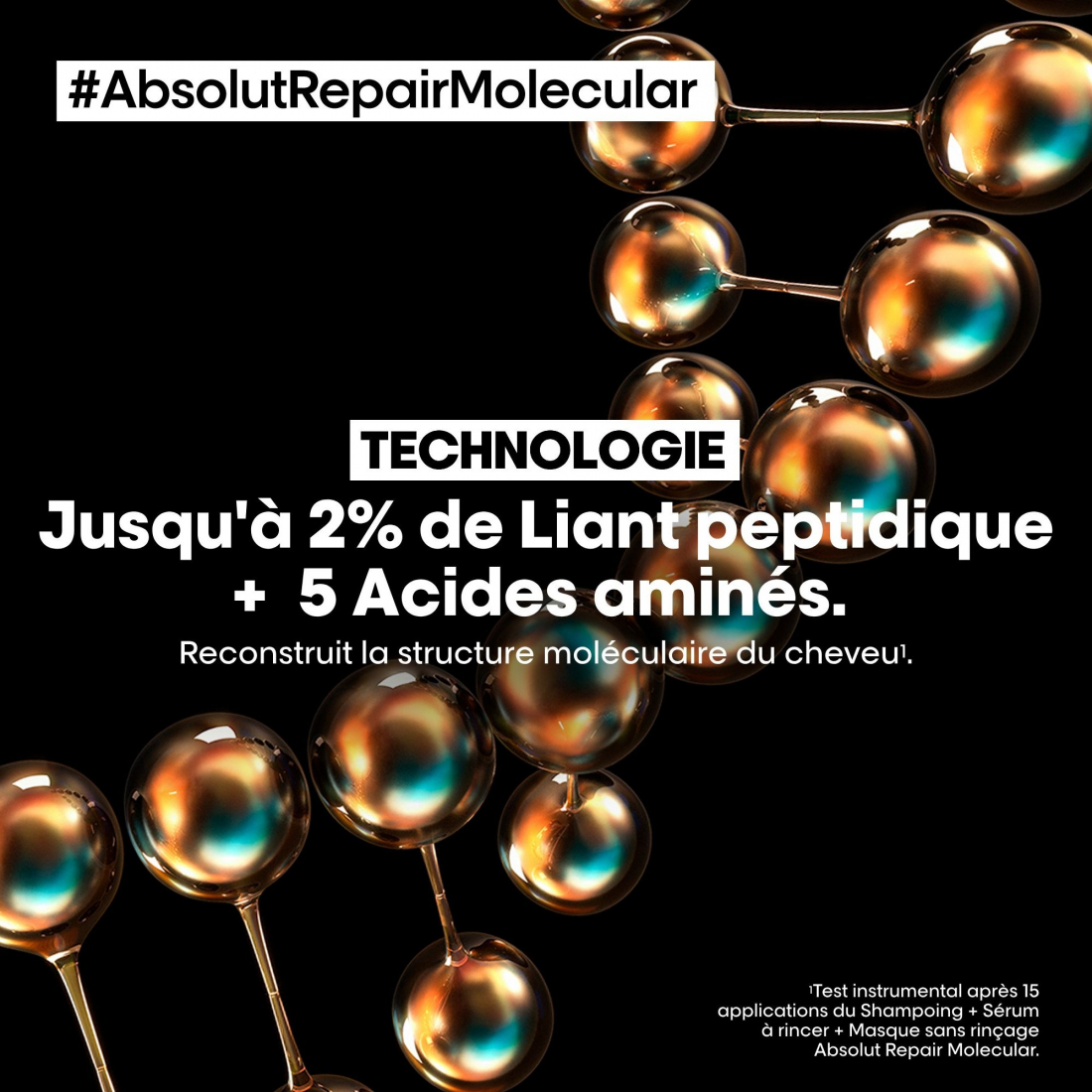Traitement capillaire 'Absolut Repair Molecular' - 190 ml