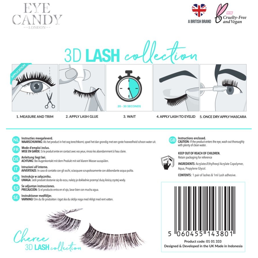 Faux cils 'Cheree' - 3D