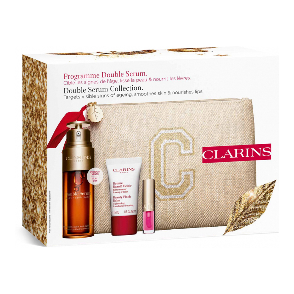 Coffret de soins de la peau 'Double Serum Routine' - 4 Pièces