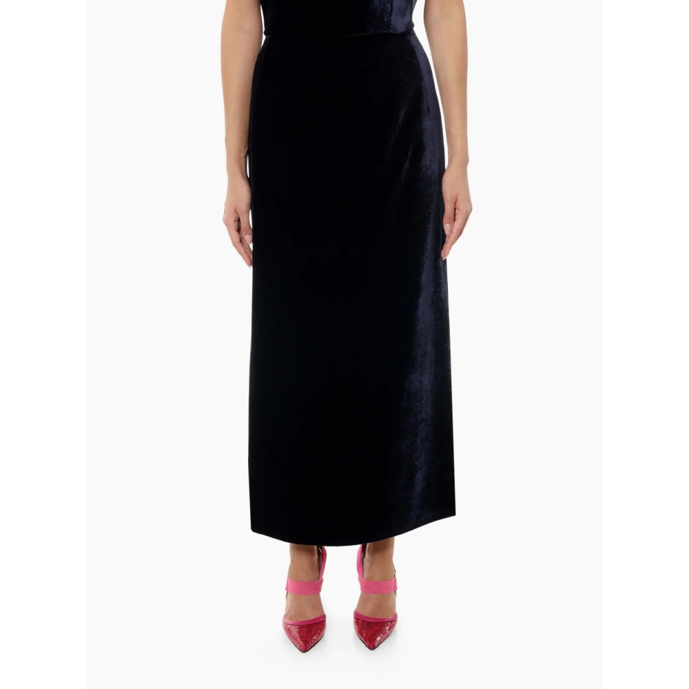 Women's 'Zip-Embellished' Maxi Skirt