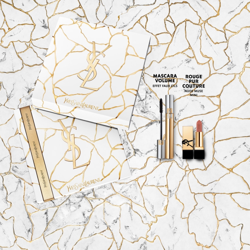 'Volume Effect False Eyelashes' Mascara Set - 2 Pieces