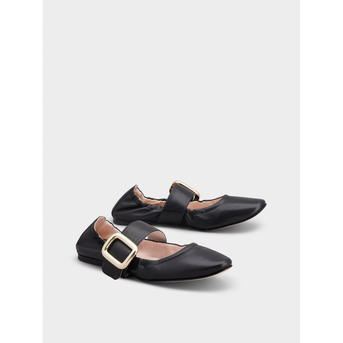 Women's 'Viv' Choc Metal Buckle Babies' Ballerinas