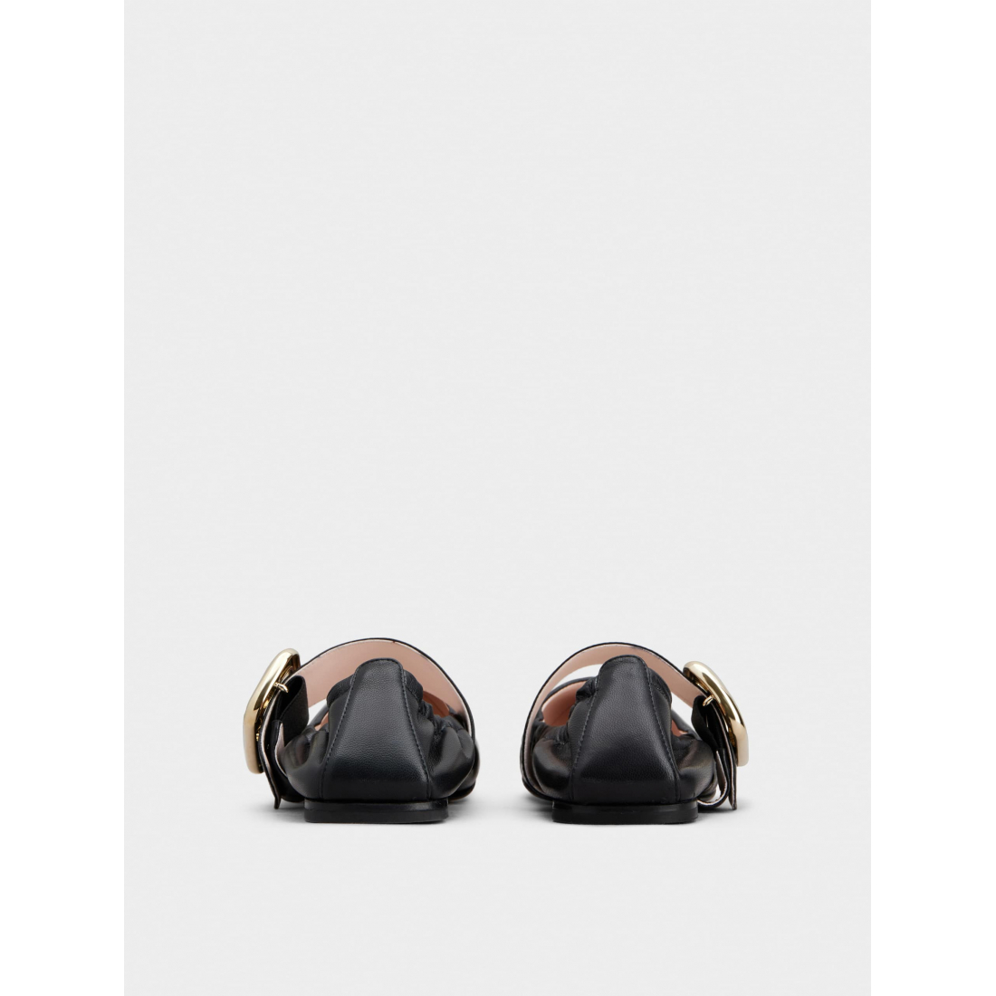 Women's 'Viv' Choc Metal Buckle Babies' Ballerinas