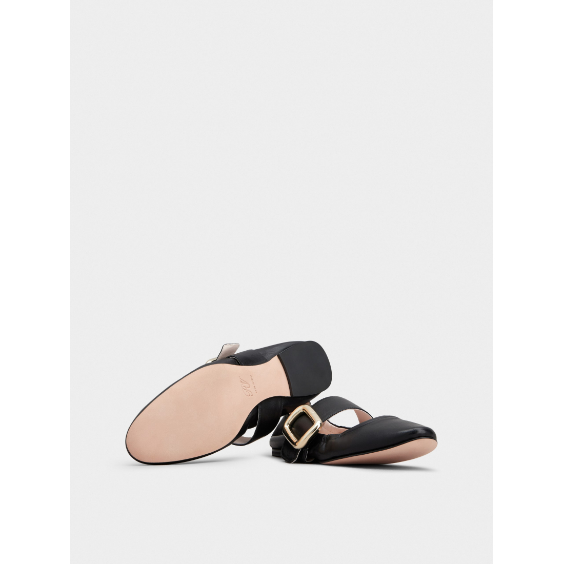 Women's 'Viv' Choc Metal Buckle Babies' Ballerinas