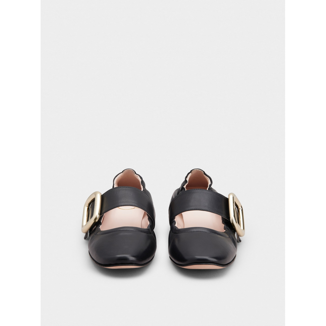 Women's 'Viv' Choc Metal Buckle Babies' Ballerinas