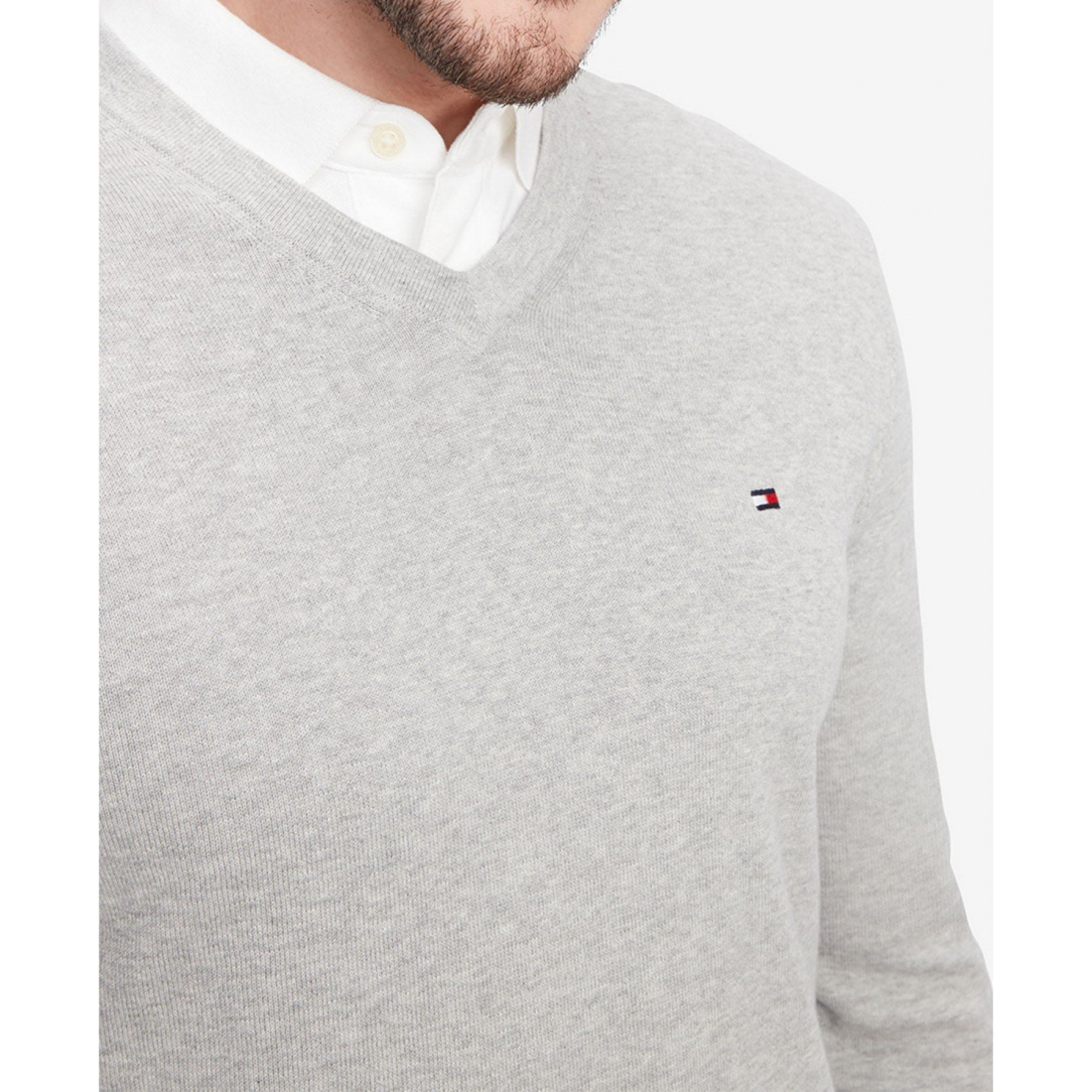 Pull 'Essential Solid V-Neck' pour Hommes