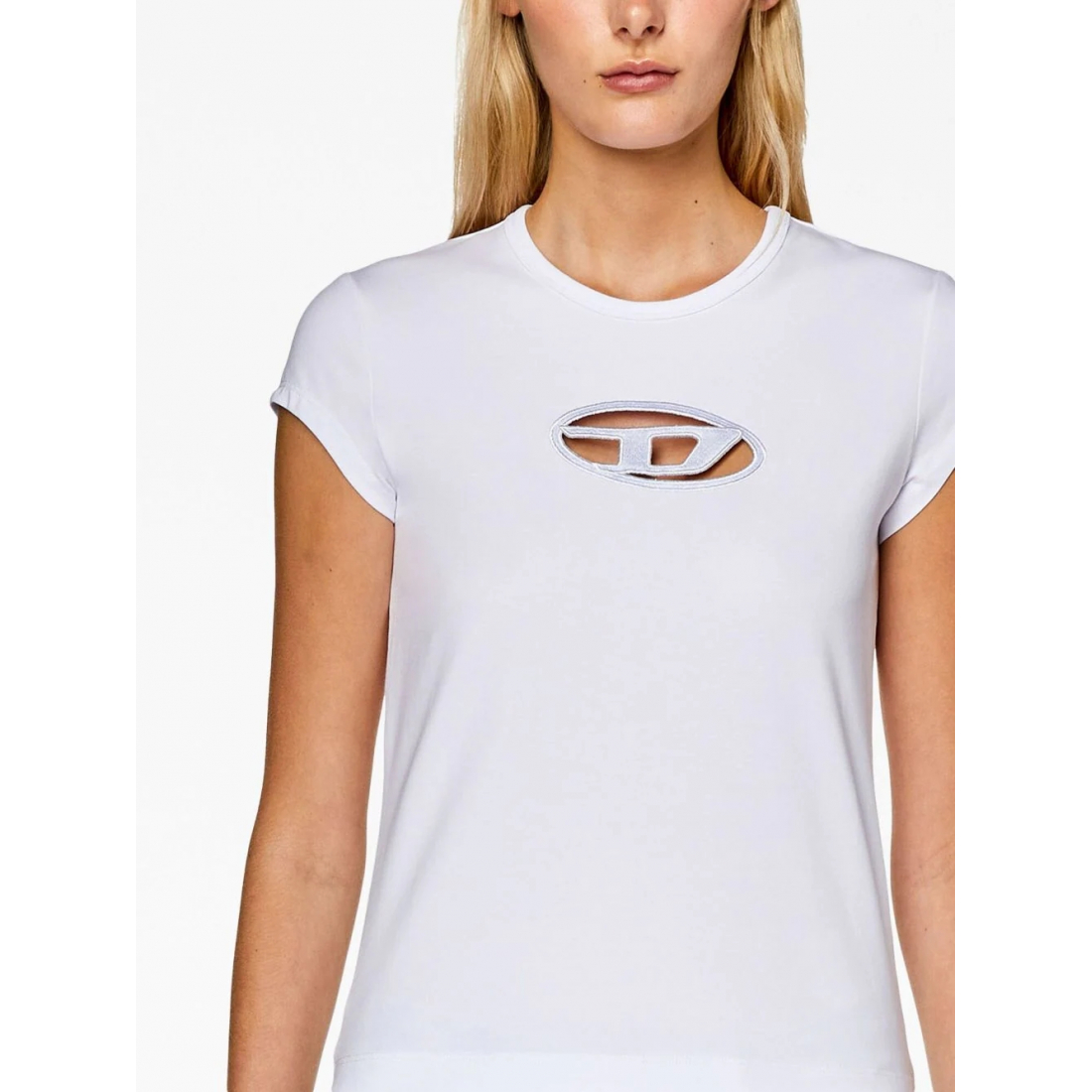 T-shirt 'T Angie Cut Out Logo' pour Femmes