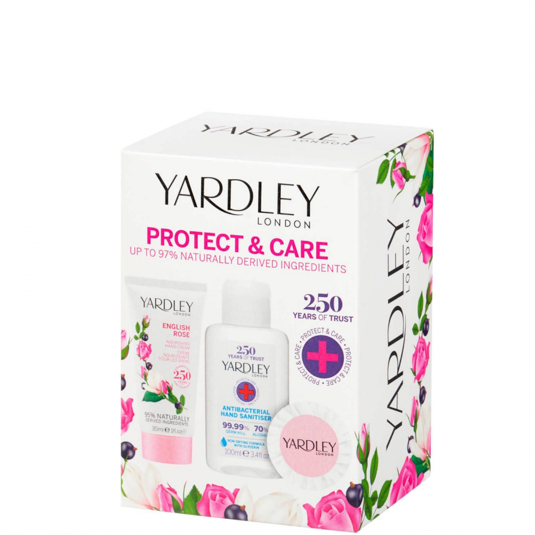 'English Rose Protect & Care' Hand Care Set - 3 Pieces