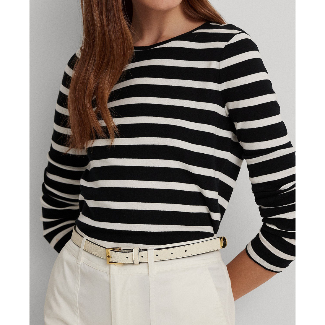 'Long-Sleeve Stretch T-Shirt' pour Femmes