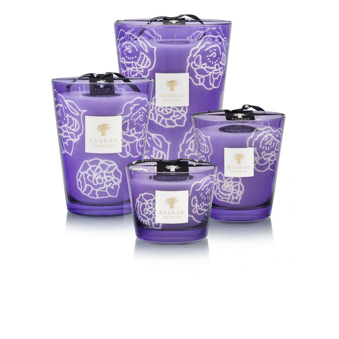 'Collectible Roses Dark Parma Max 24' Candle - 5.2 Kg
