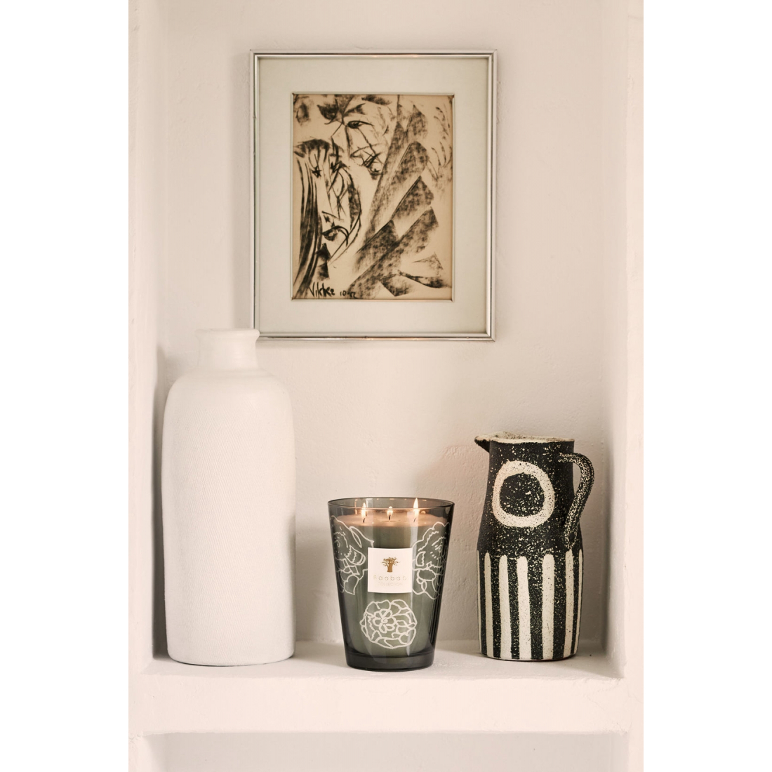 Bougie 'Collectible Roses Grey Max 24' - 5.2 Kg