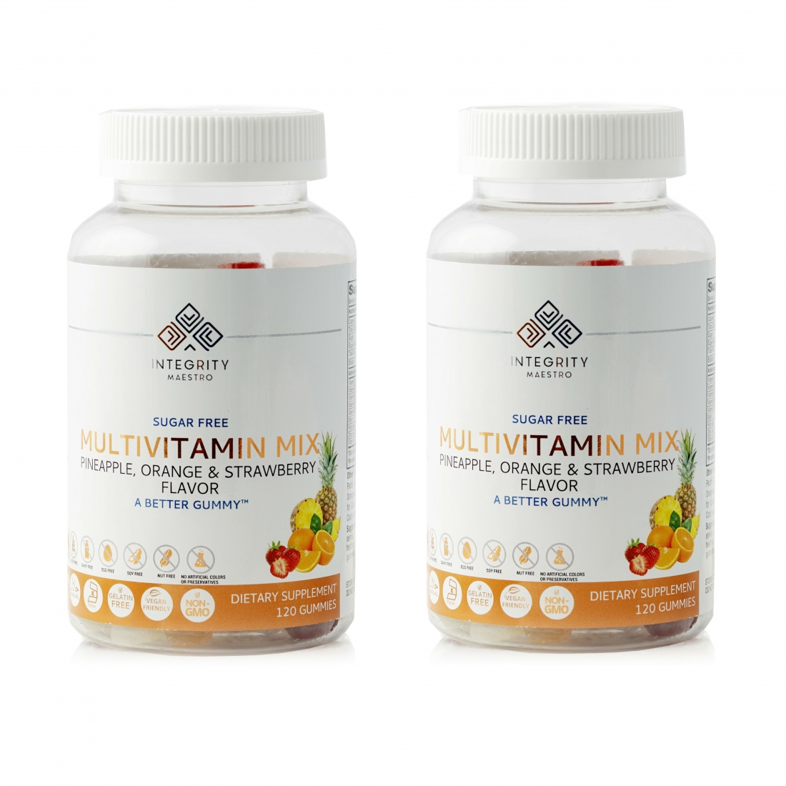 The Essential MultiVitamin Gummies Supplement - Tropical 120 Pieces