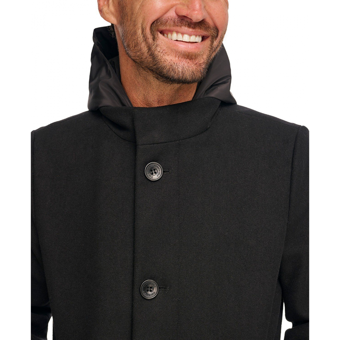 Car Coat 'Removable Hood Button' pour Hommes