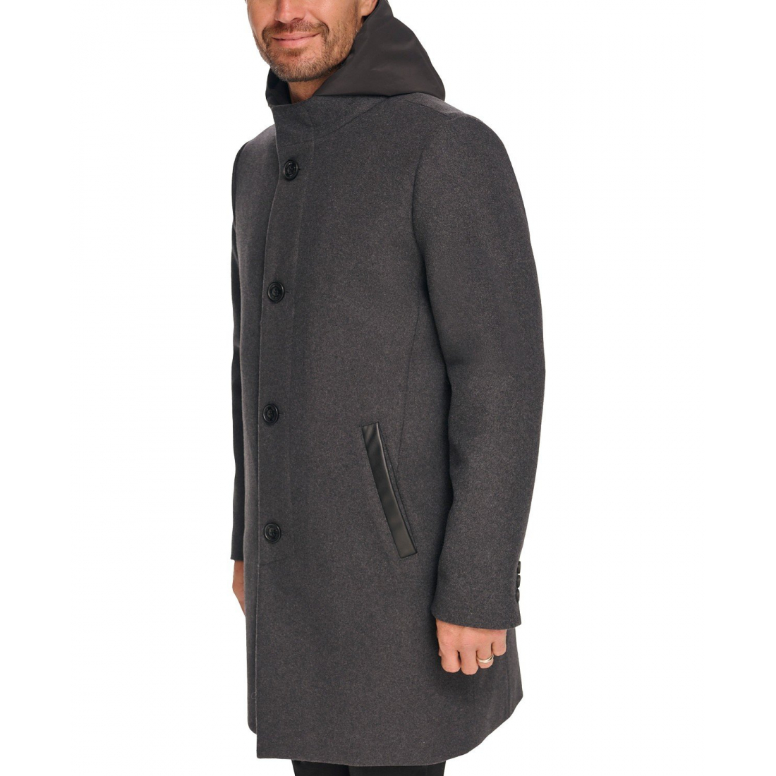 Car Coat 'Removable Hood Button' pour Hommes