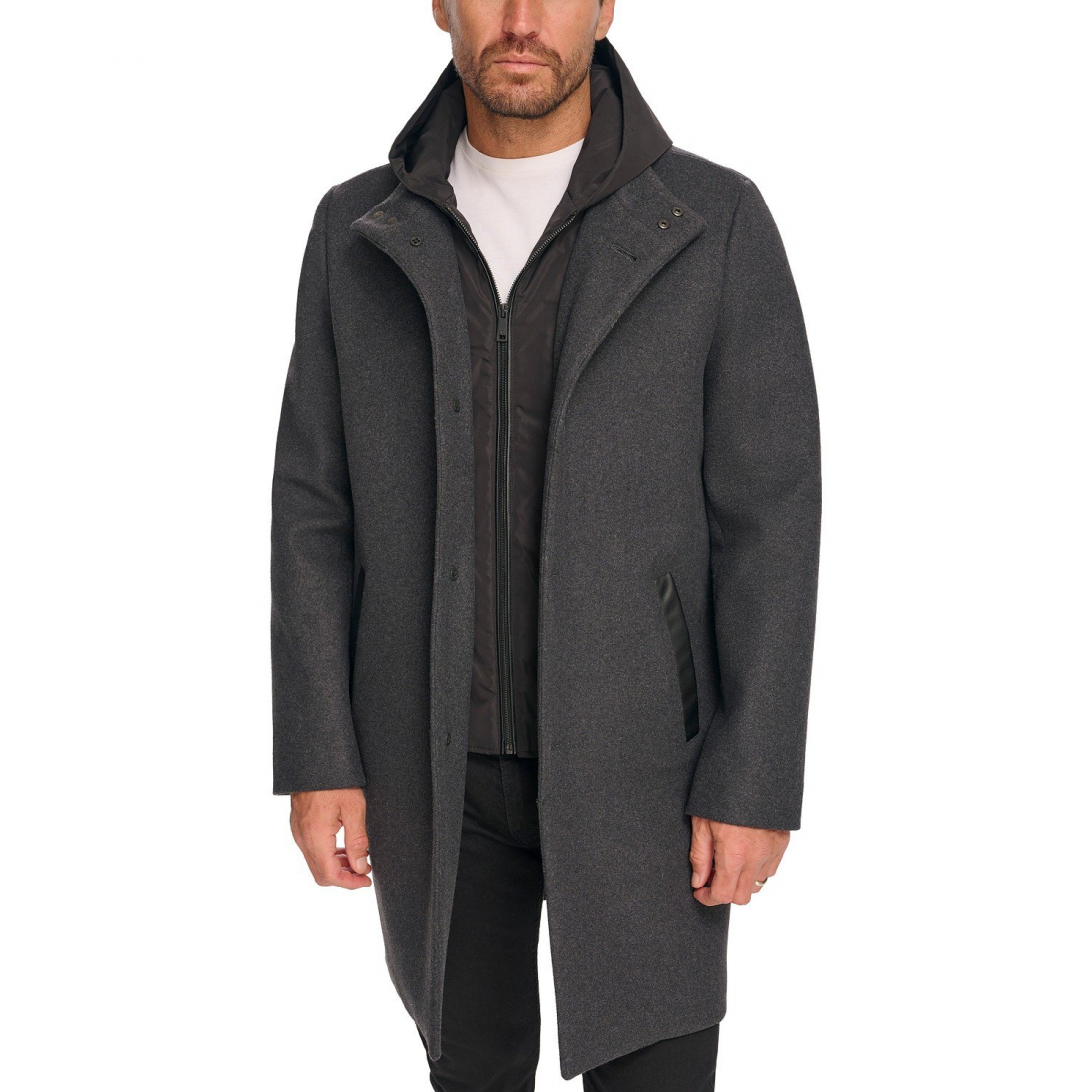 Car Coat 'Removable Hood Button' pour Hommes