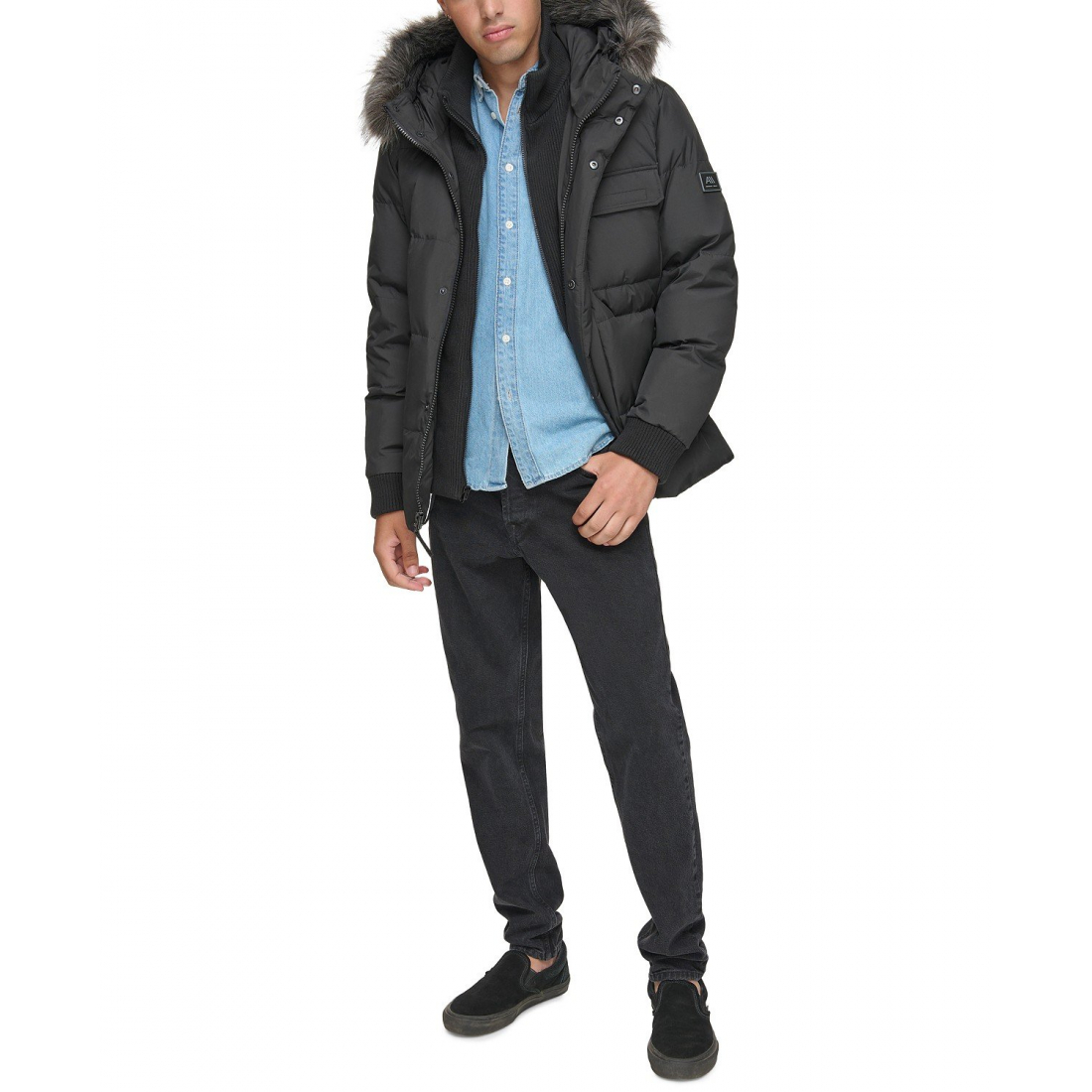 Men's 'Nisko Short Channel Quilted' Puffer Jacket