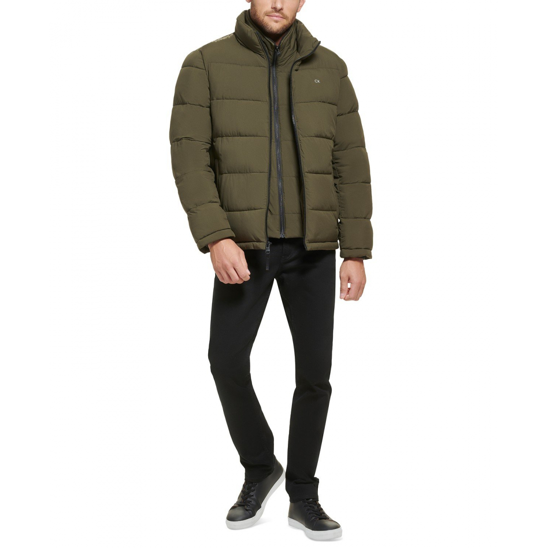 Veste matelassée 'Puffer With Set In Bib Detail' pour Hommes