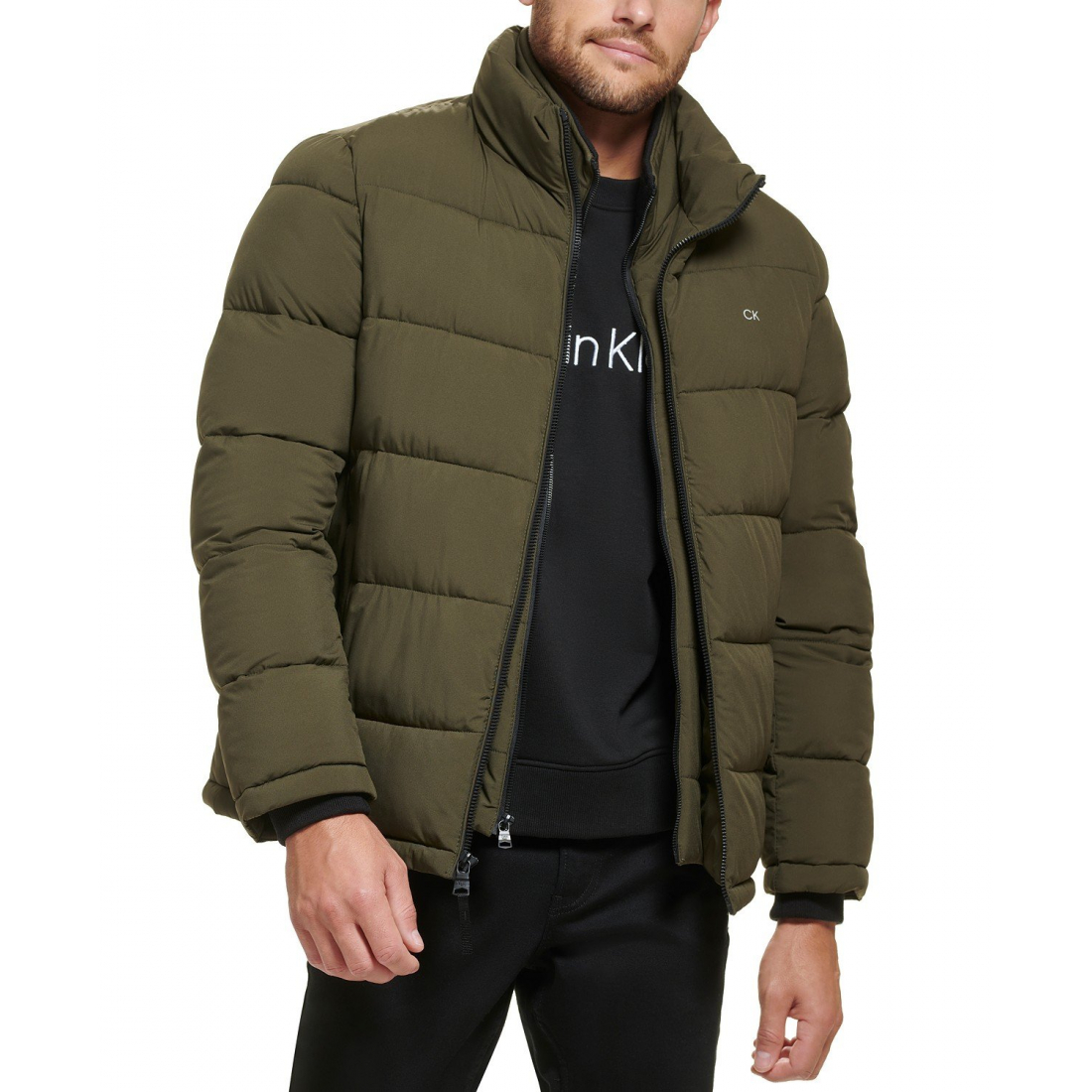 Veste matelassée 'Puffer With Set In Bib Detail' pour Hommes