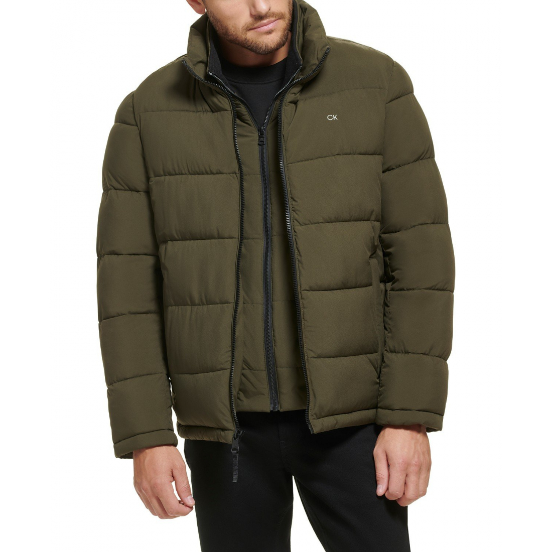 Veste matelassée 'Puffer With Set In Bib Detail' pour Hommes