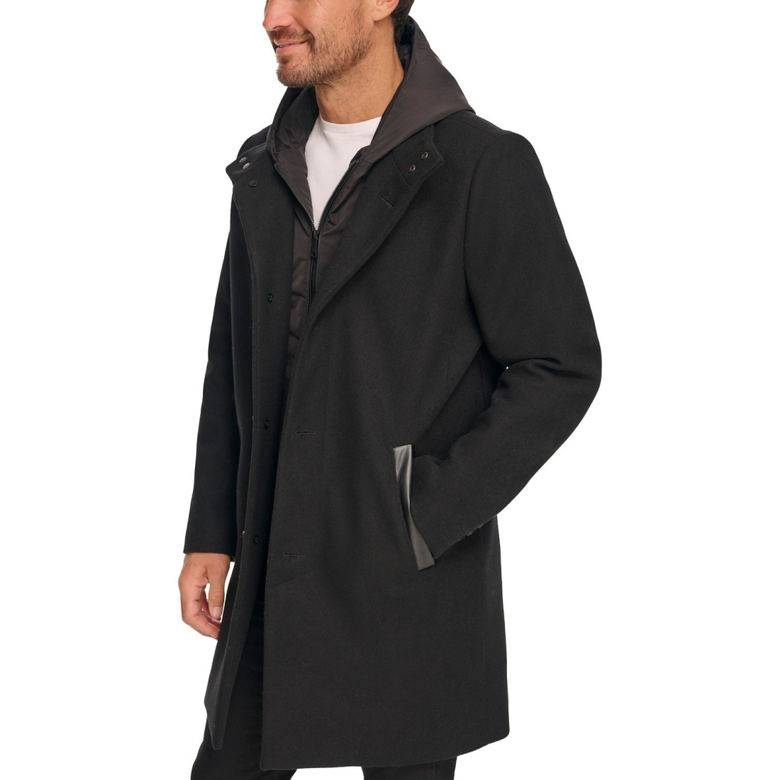Car Coat 'Removable Hood Button' pour Hommes