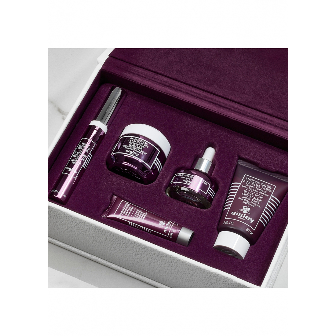 Coffret de soins de la peau 'À La Rose Noire Collection' - 3 Pièces