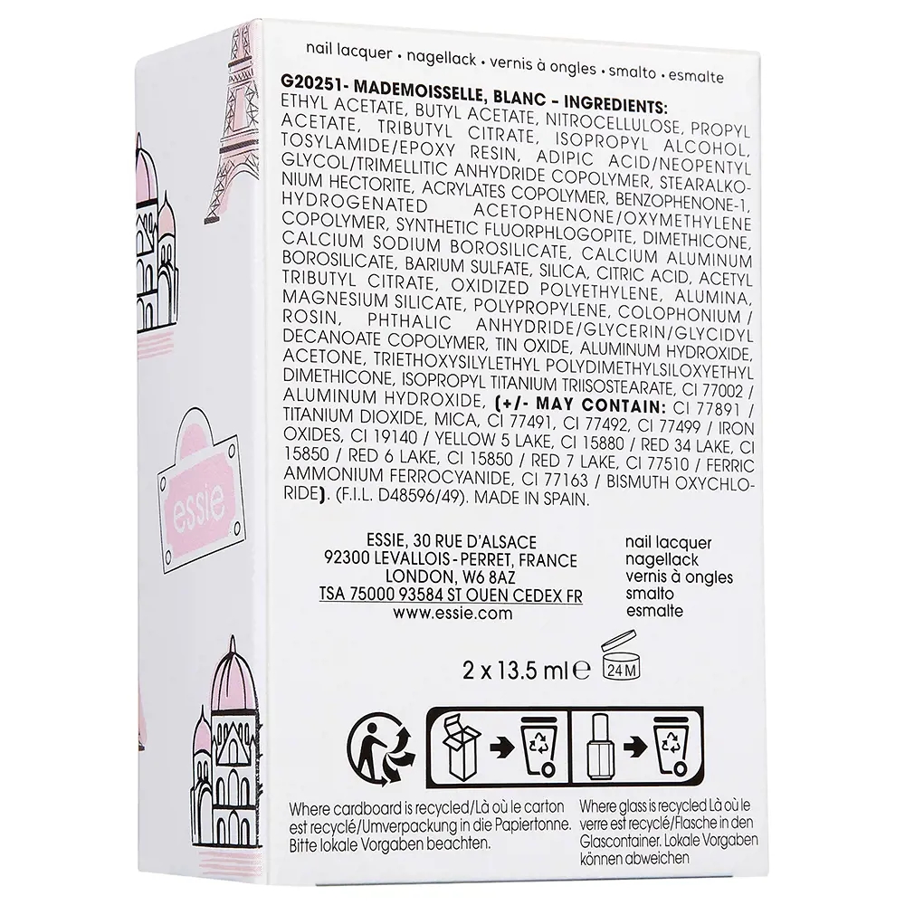 'French Manicure' Nail Polish Set - 2 Pieces