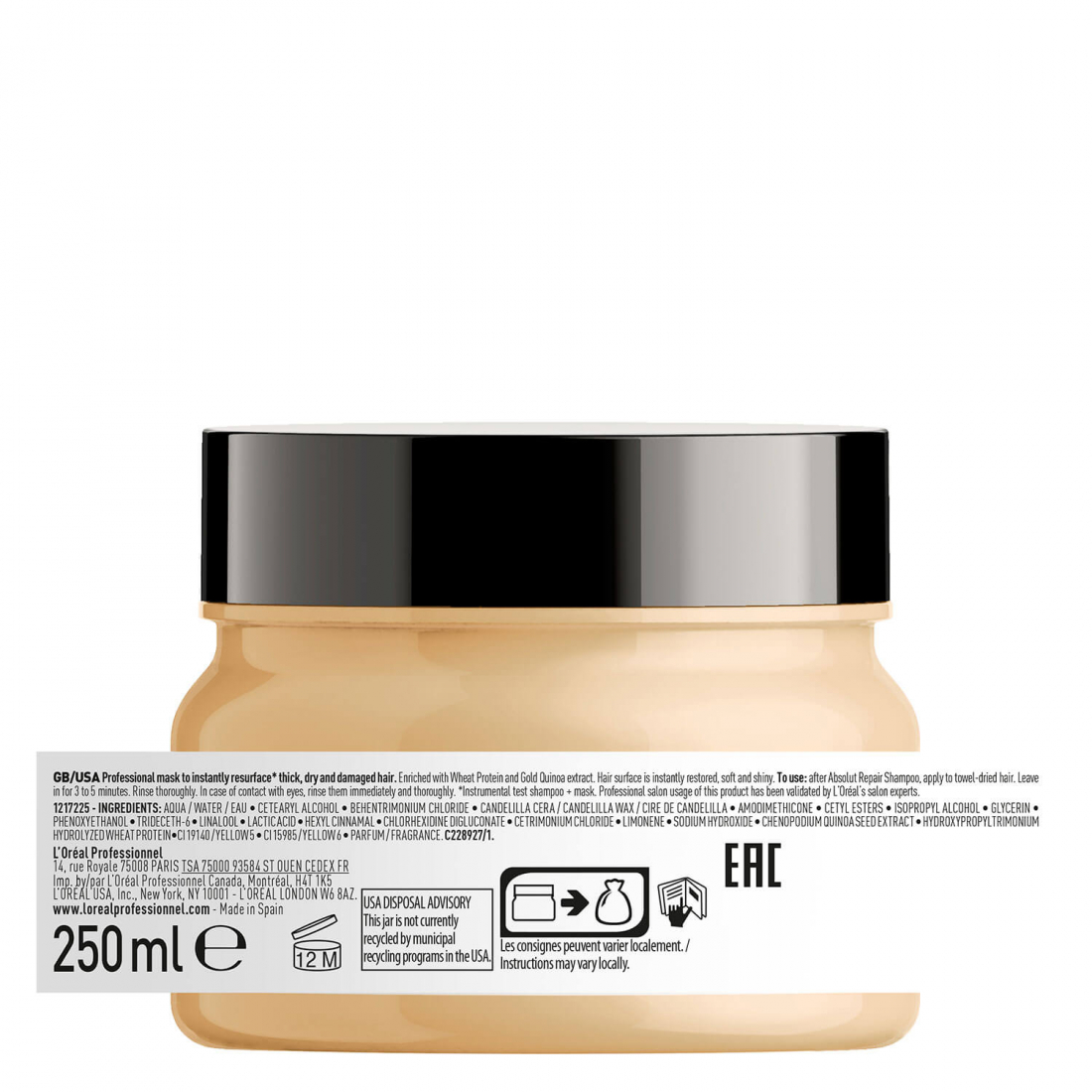 Masque capillaire 'Absolut Repair' - 250 ml