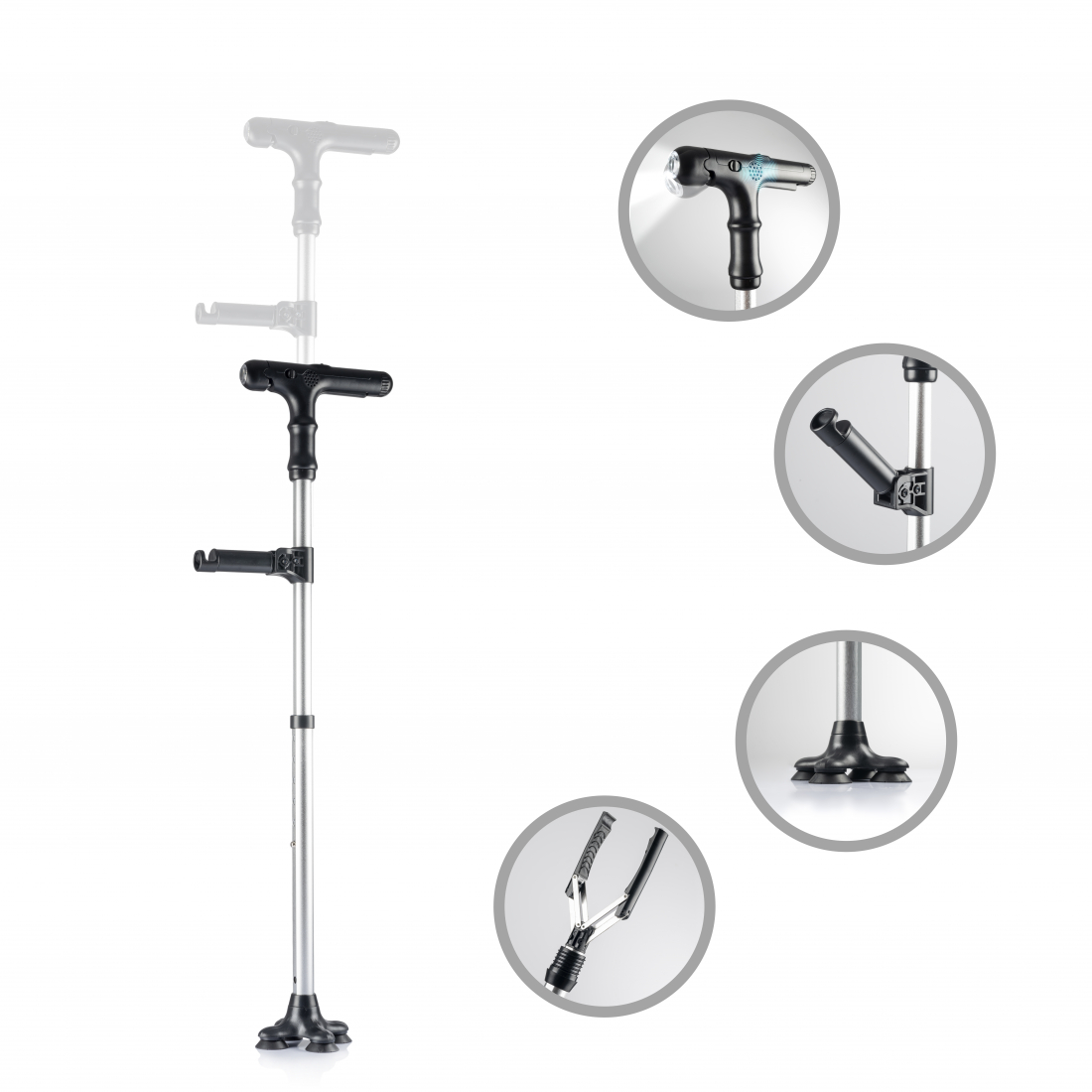 Canne Avec Main Mécanique 6 En 1