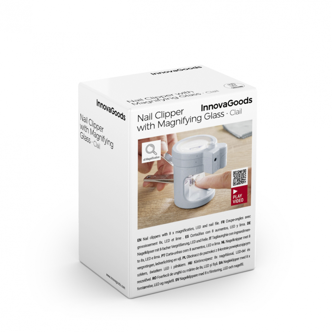 Nail Clippers With Magnifying Glass