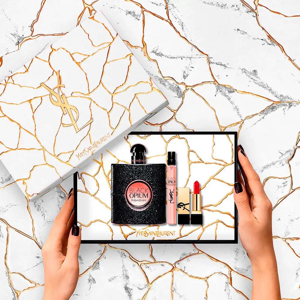 'Black Opium' Coffret de parfum - 3 Pièces