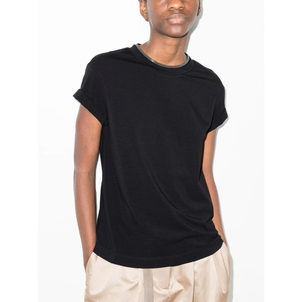 T-shirt 'Monili Chain Embellished' pour Femmes