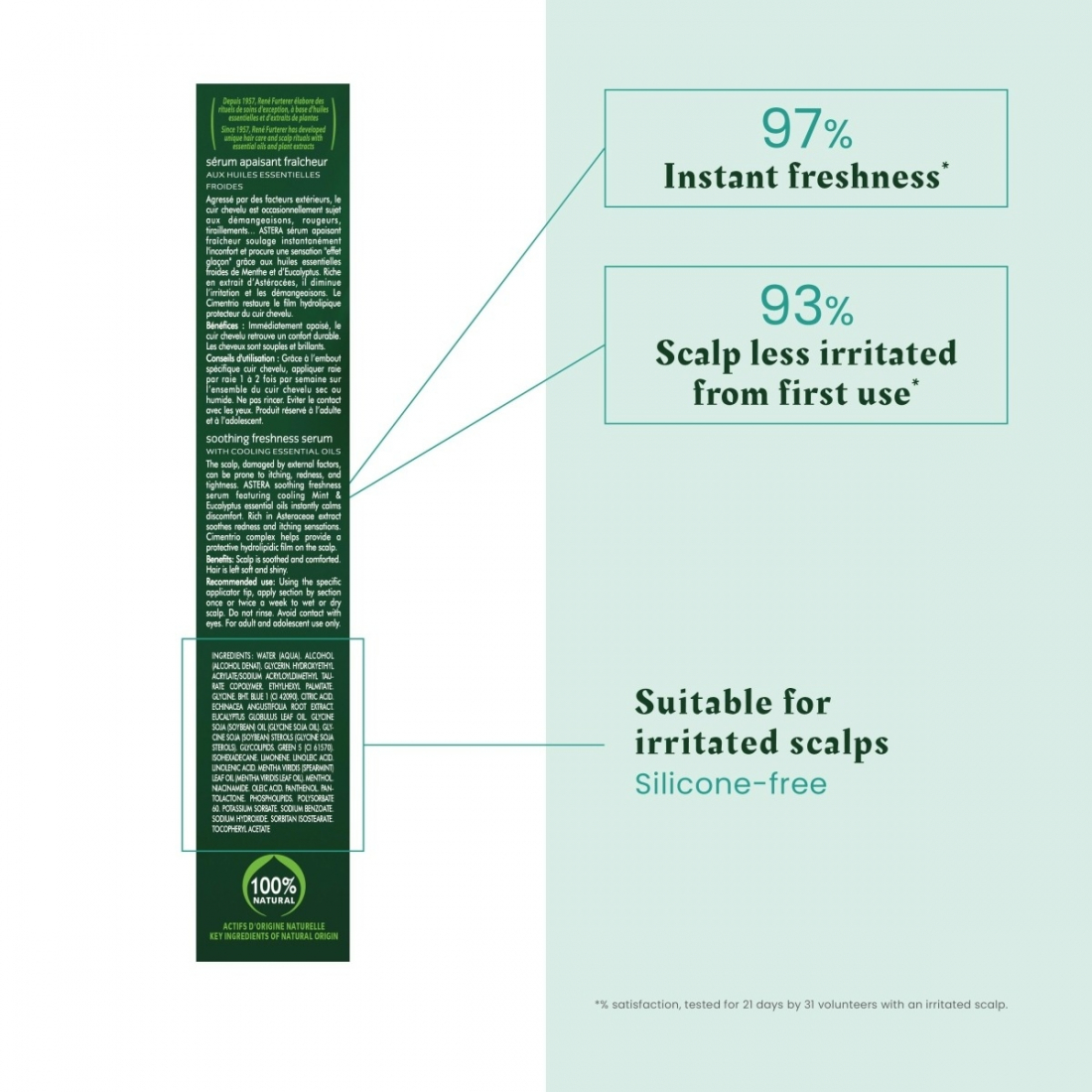 'Astera Fresh Rituel Apaisant Fraîcheur' Hair Serum - 75 ml