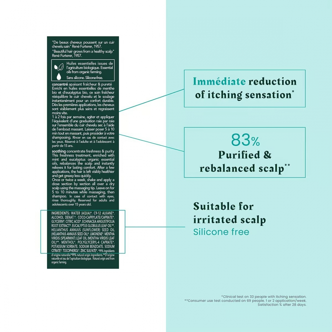 Head Spa Astera Concentré Apaisant Fraîcheur & Pureté - 50 ml