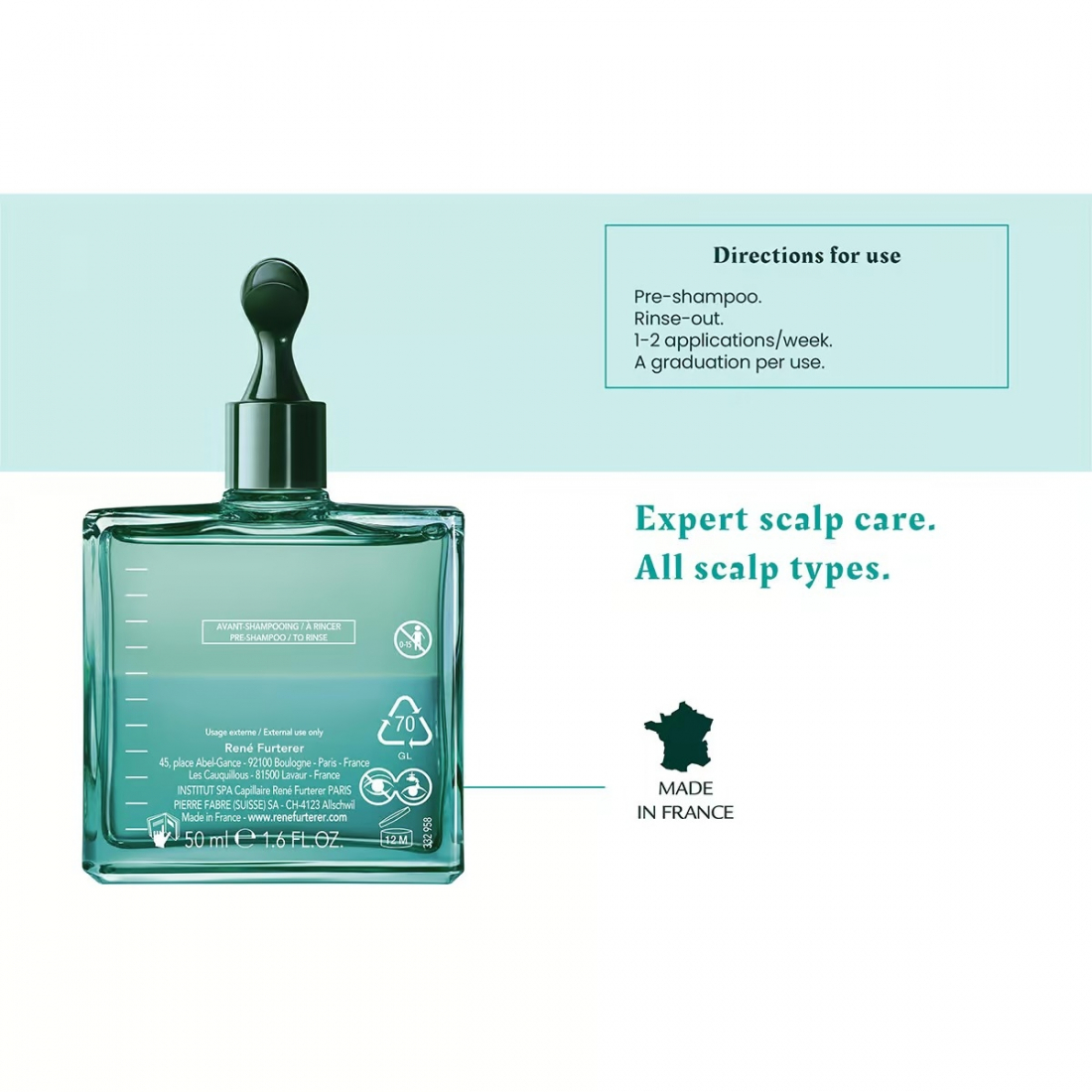 Head Spa Astera Concentré Apaisant Fraîcheur & Pureté - 50 ml
