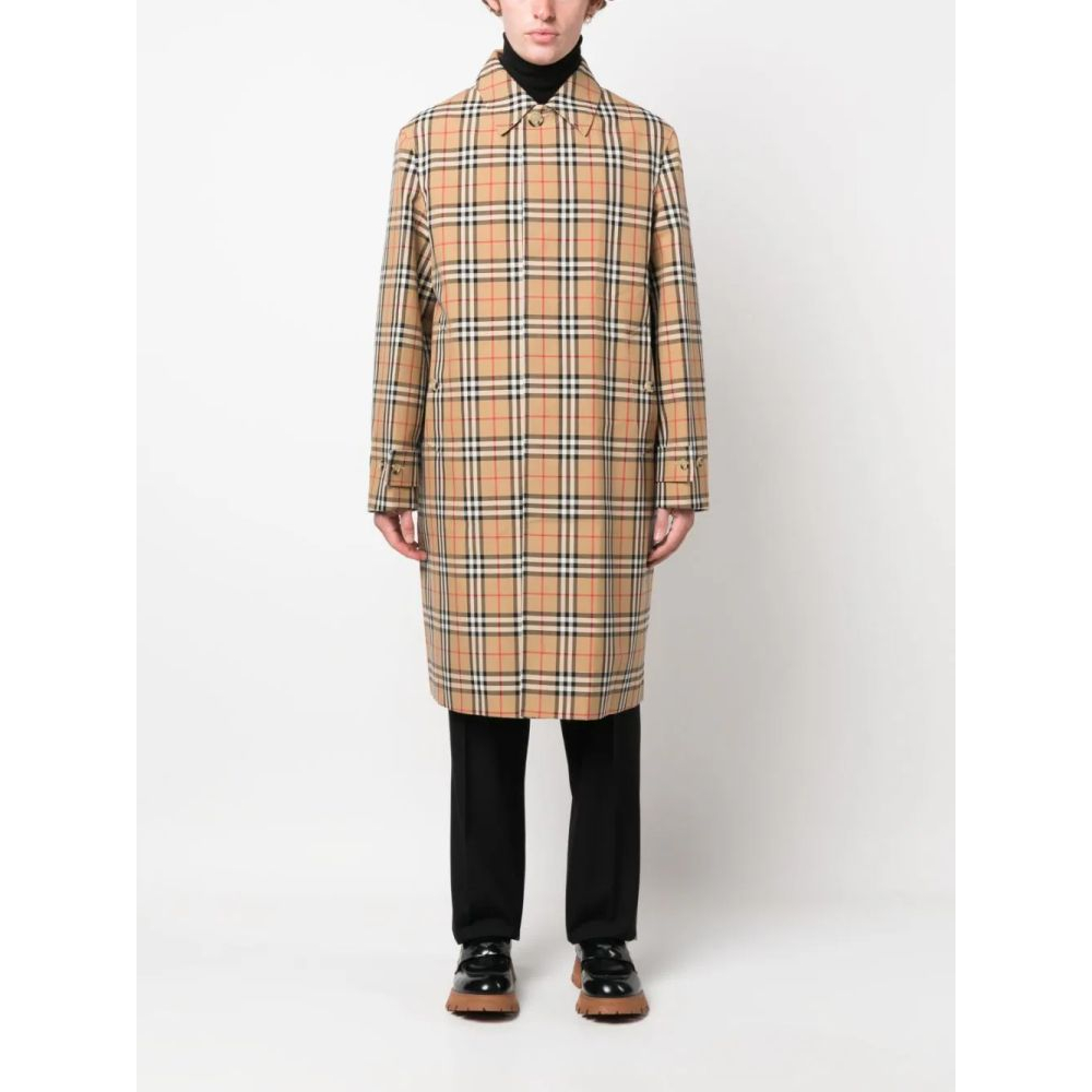 Trench 'Check-Pattern' pour Hommes