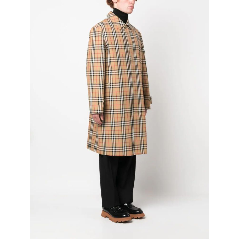Trench 'Check-Pattern' pour Hommes