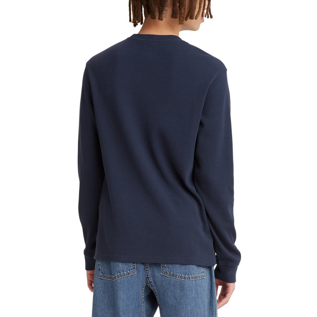 T-Shirt manches longues 'Waffle Knit Thermal' pour Hommes