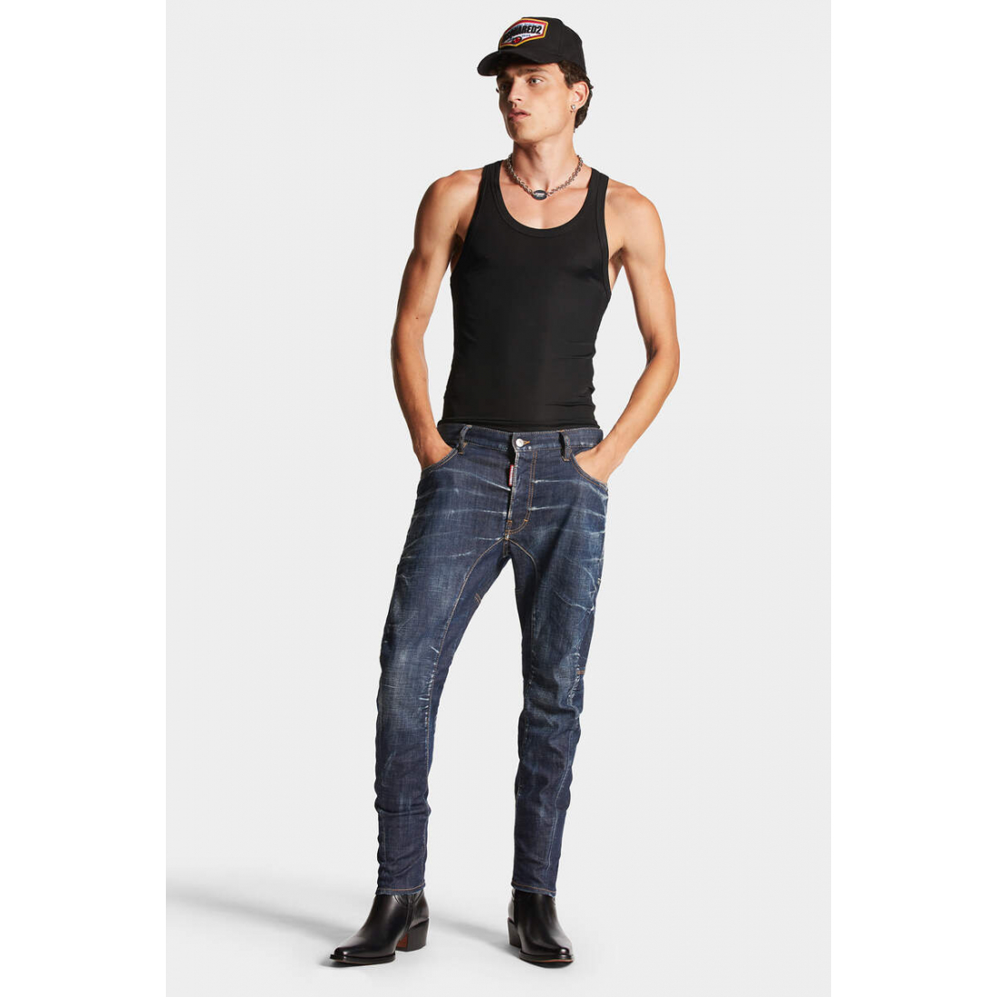 'Logo-Appliqué' Jeans für Herren