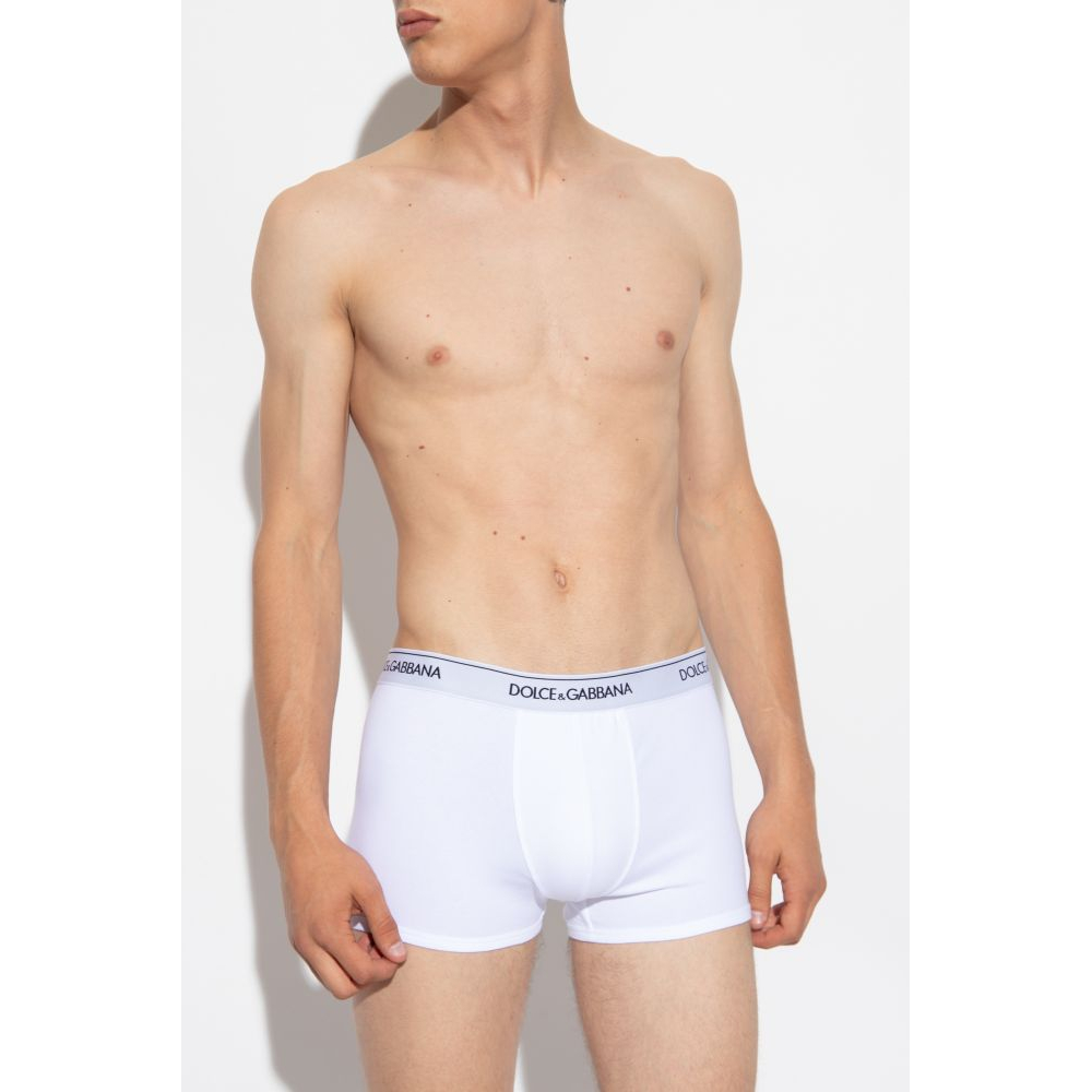Men's 'Logo-Waist' Boxer Briefs - 2 Pieces