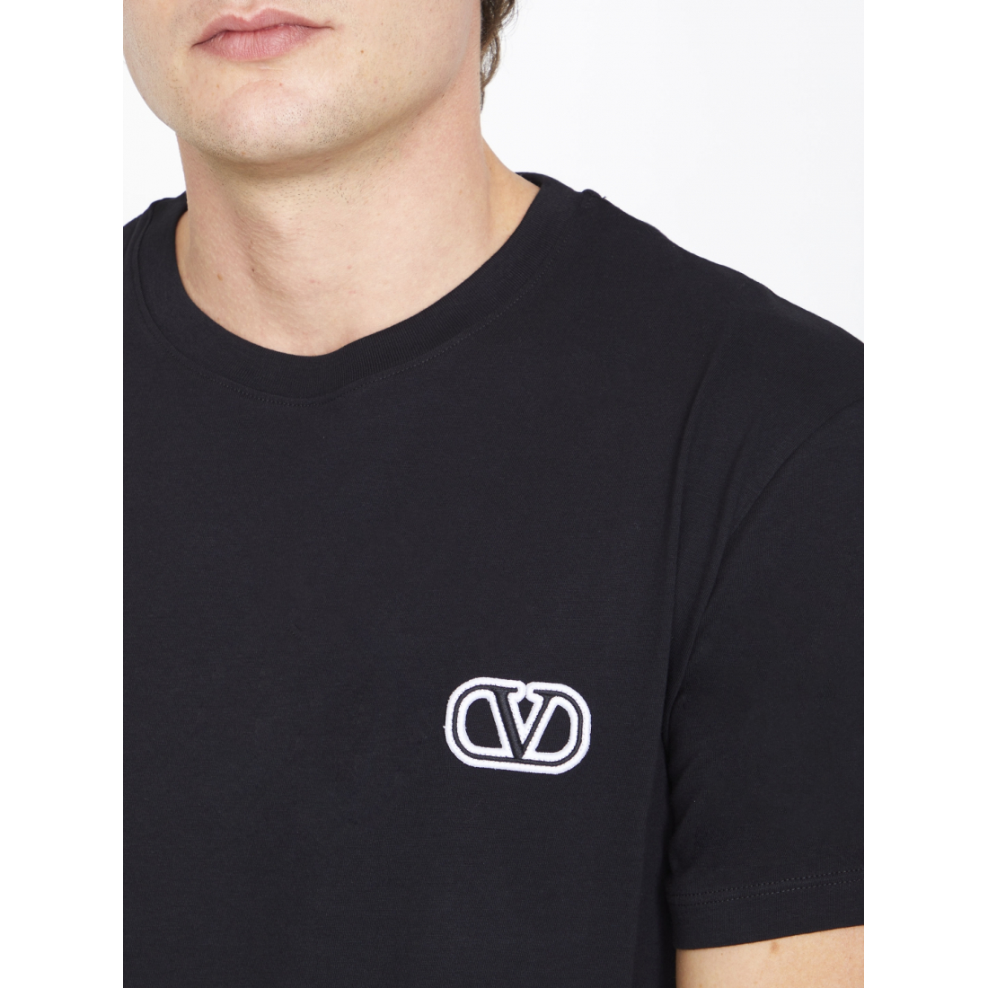 'VLogo Signature Embroidered' T-Shirt für Herren