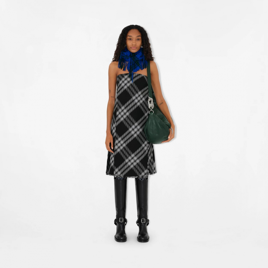 Robe Midi 'Check' pour Femmes