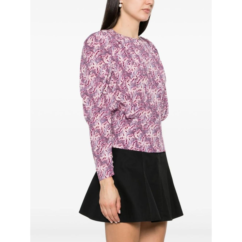 Blouse à manches longues 'Graphic-Print' pour Femmes