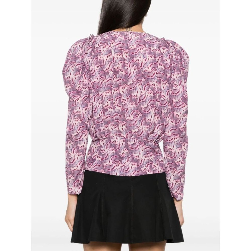 Blouse à manches longues 'Graphic-Print' pour Femmes