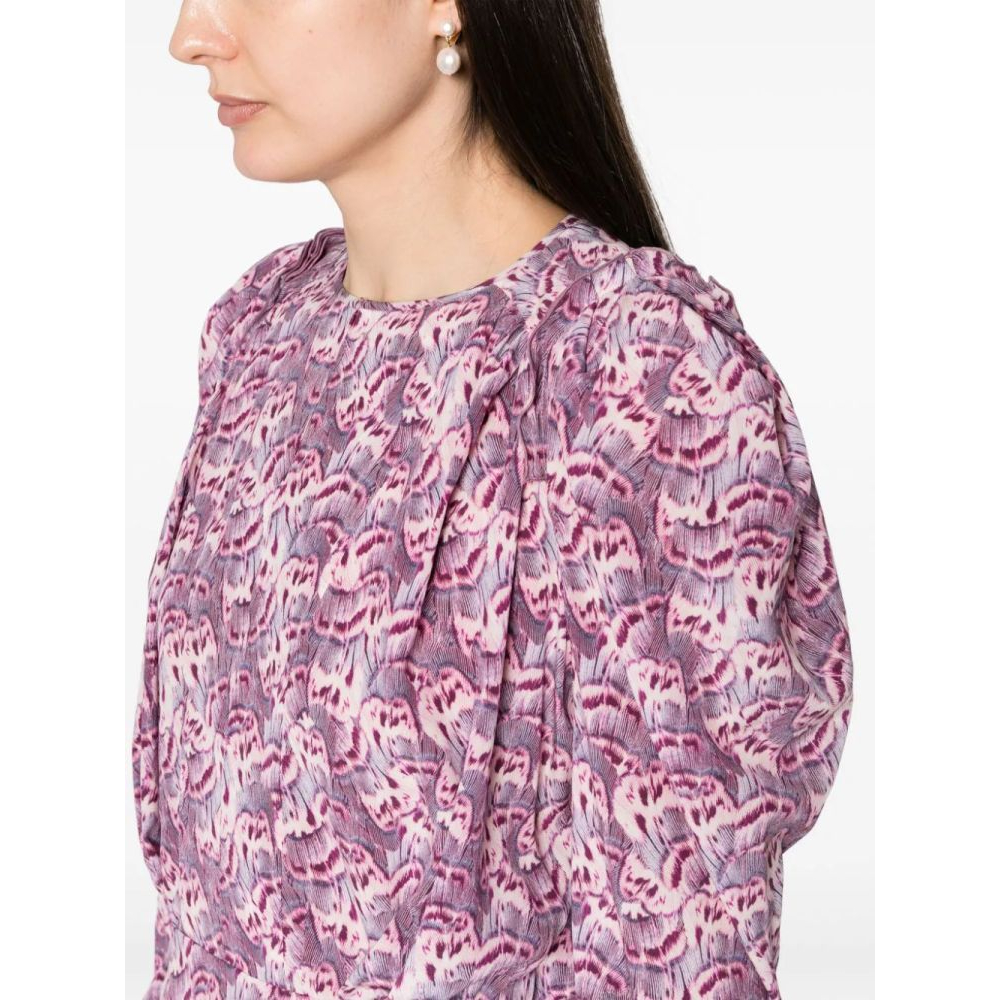 Blouse à manches longues 'Graphic-Print' pour Femmes